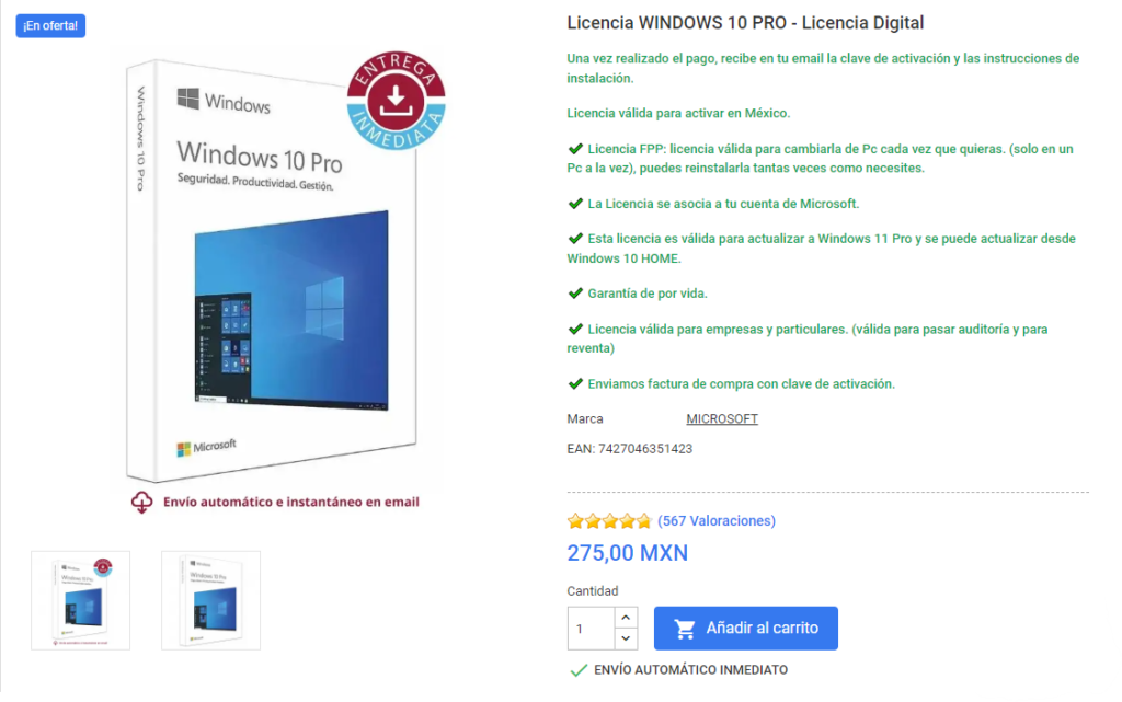 Dónde Adquirir una Licencia de Windows 10 Pro en México