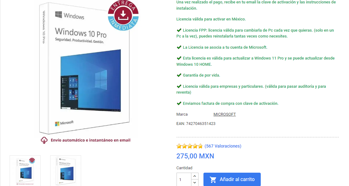 Dónde Adquirir una Licencia de Windows 10 Pro en México