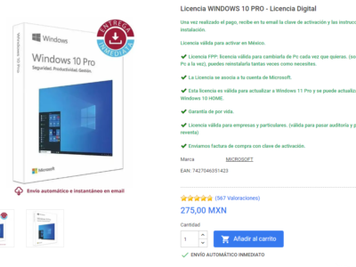 Dónde Adquirir una Licencia de Windows 10 Pro en México