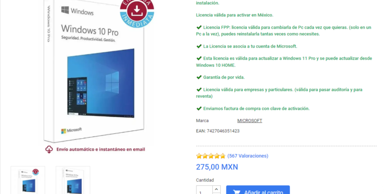 Dónde Adquirir una Licencia de Windows 10 Pro en México